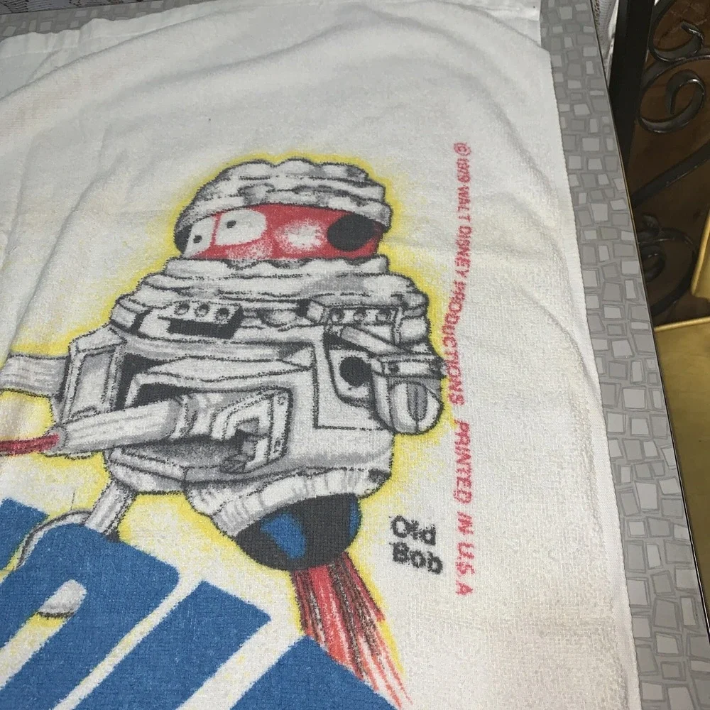 VTG 1979 Disney Towel The Black Hole Movie Sci Fi Franco Terry Cloth Jo Franco
